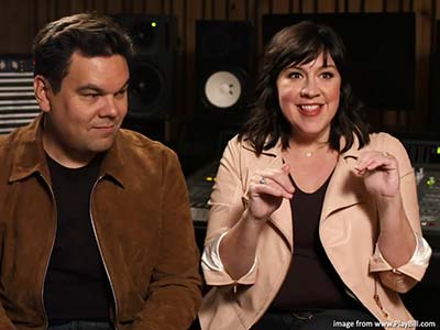 Robert Lopez and Kristen Anderson Lopez