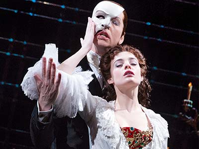 The Phantom and Christine performing “Music of the Night”