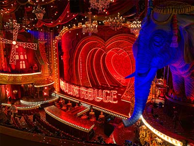 The real Moulin Rouge cabaret in Paris