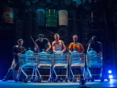 STOMP Off-Broadway performance
