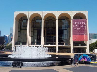 One of the 1961 film locations: Lincoln Center