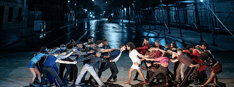 Behind-the-scenes look at the first rehearsal of the Broadway musical West Side Story