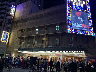 The Walter Kerr Theatre, home of Tony Award-winning Hadestown