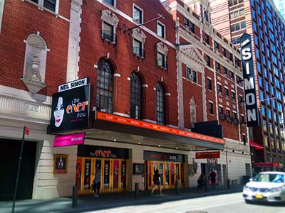 Neil Simon Theatre exterior - MJ the Musical