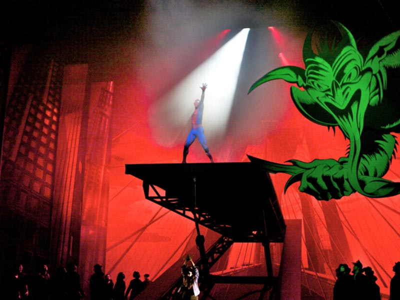 A scene from Spider-Man the Musical