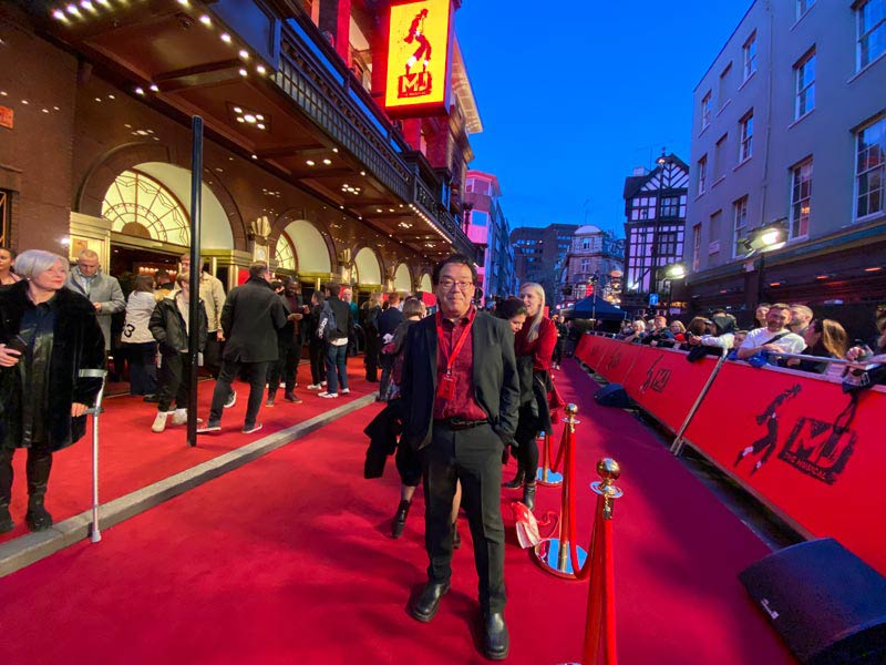 Red carpet at MJ opening night in London