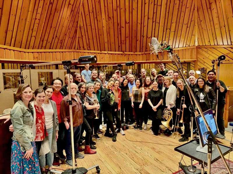 Album recording session for The Great Gatsby musical