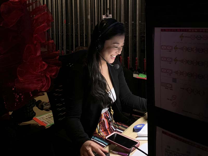 Behind the scenes as a stage manager