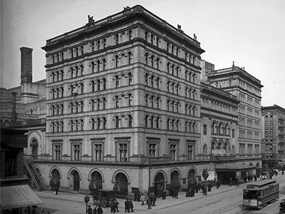 The original Metropolitan Opera House, opened in 1883