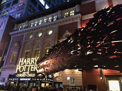 Entrance to Broadway’s Lyric Theatre
