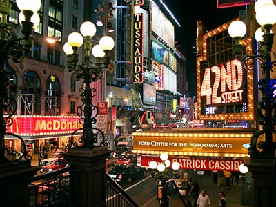 42nd Street with the New 42nd Street signage