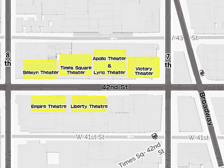 A plan to revitalize seven historic theaters on West 42nd Street