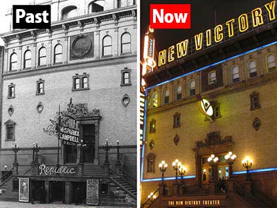Then: Victory Theater / Now: New Victory Theater