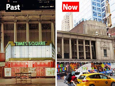 Times Square Theater past and present