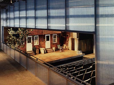 Interior view of the Tony Kiser Theater from box seating
