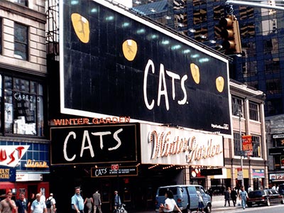 The musical Cats at the Winter Garden Theatre