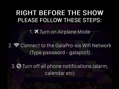 Steps to Use GalaPro in Broadway theater