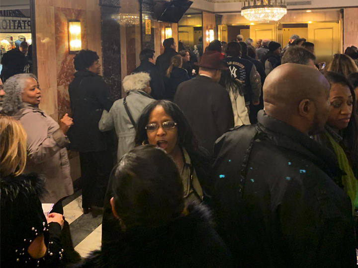 Busy lobby area close to curtain time