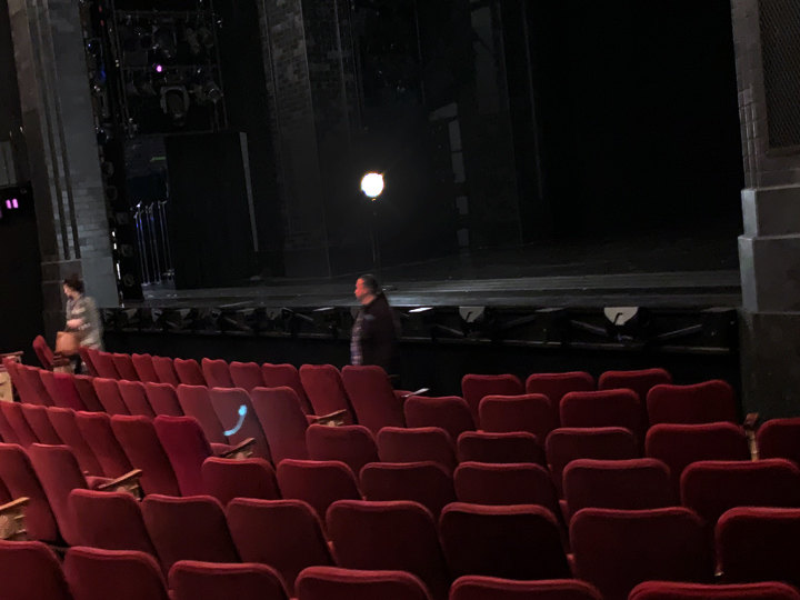 View from the front of the orchestra section