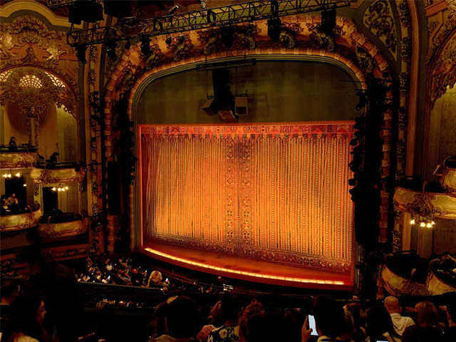 New Amsterdam Theatre seat view Mezzanine Right Row FF