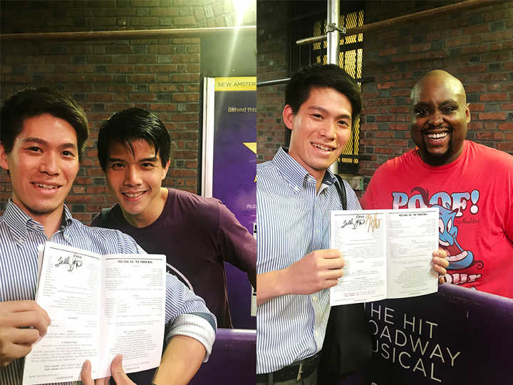 Photo with Telly Leung (Aladdin) and Major Attaway (Genie)