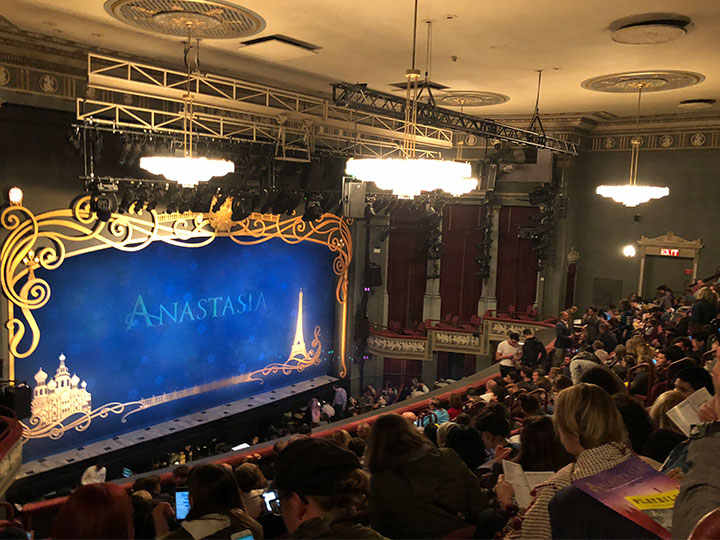 Front mezzanine view at the Broadhurst Theatre