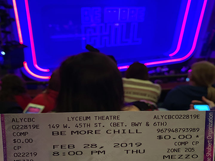 Photo taken from our actual seats