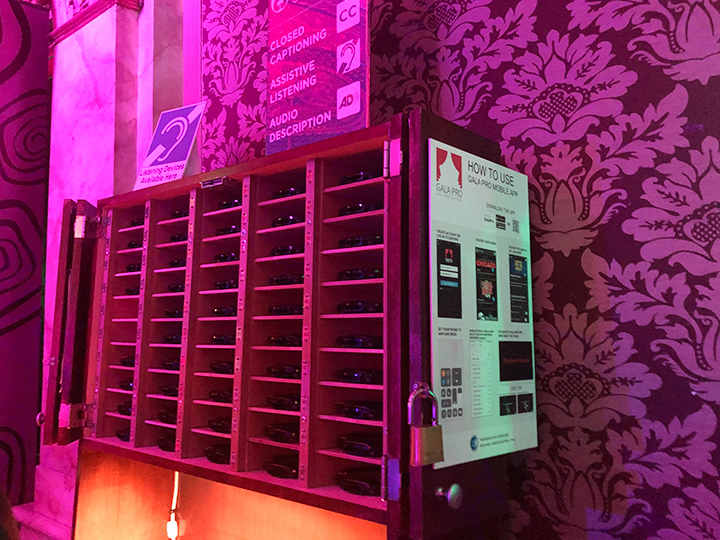 Rack with handheld translation devices
