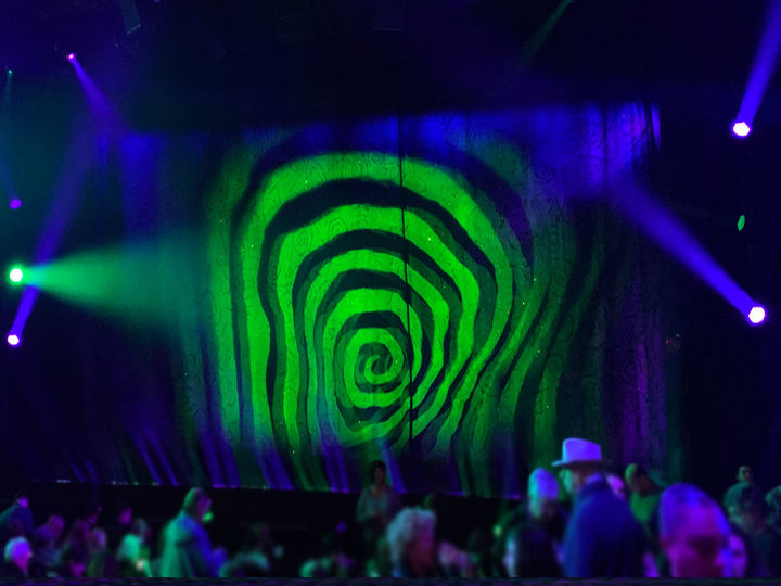 Intermission projection on the show scrim