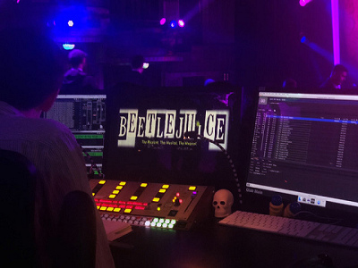 Sound booth at the rear of orchestra