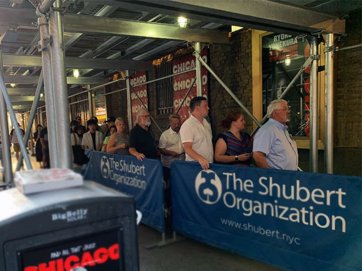 The lobby about 45 minutes before curtain