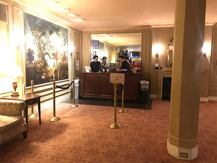 Bar at the far right of the lower level