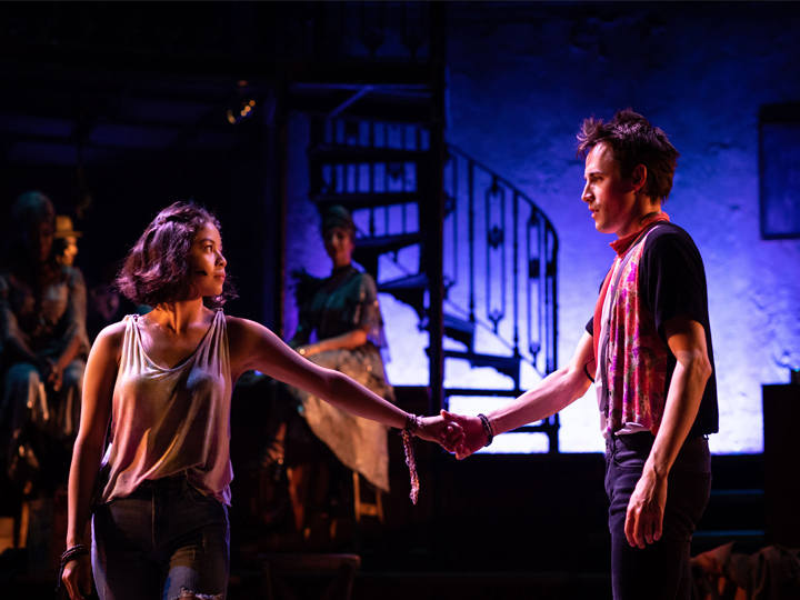 Scene where Orpheus and Eurydice meet