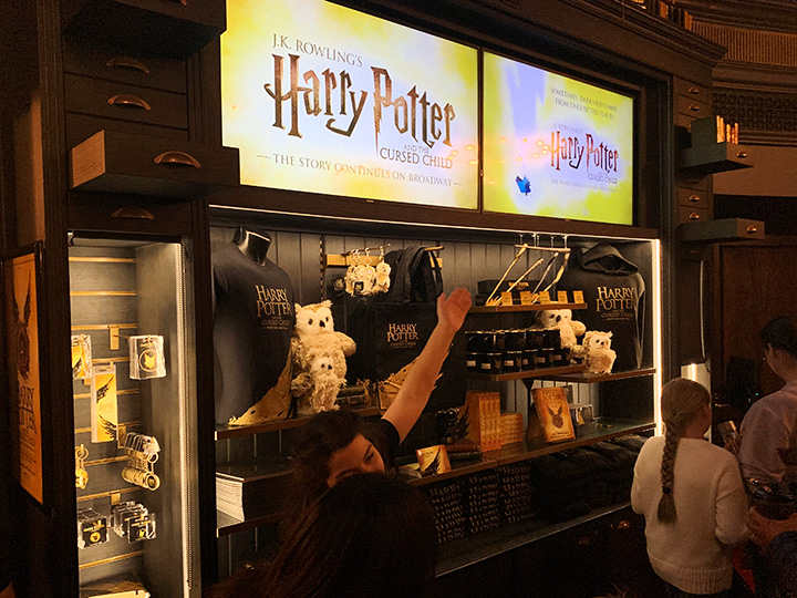 Merchandise area inside the central lobby