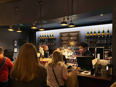 Main bar on the first floor of the Lyric