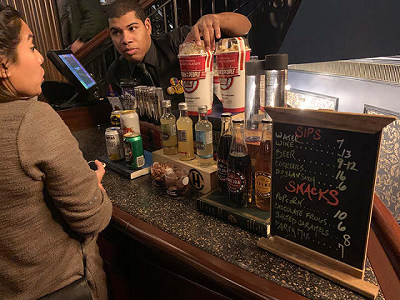 Smaller bar beside the grand staircase