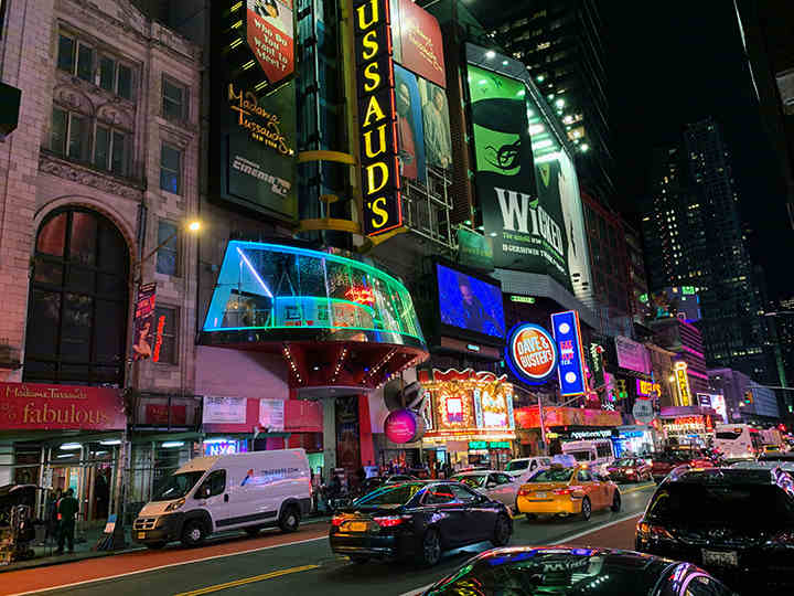 The Lyric Theatre in the heart of Times Square