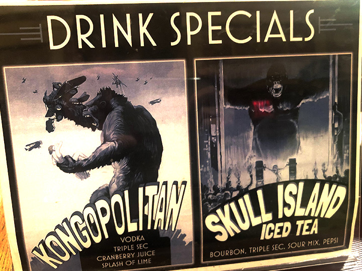 Special King Kong drink sold at the Broadway Theatre bar
