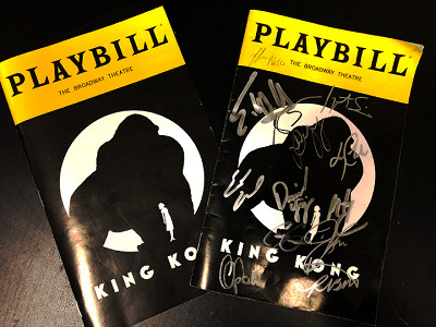 Cast signatures on the free Playbill