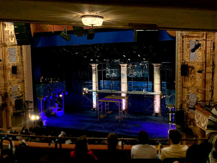 Compact layout brings the audience closer to the stage at the Longacre Theatre