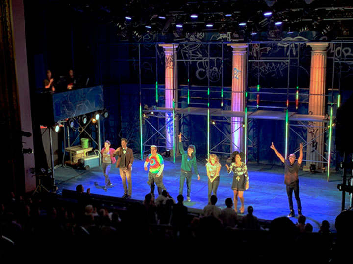 Curtain call - seven actors playing over 47 roles