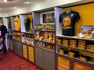Original Lion King goods including T shirts towels and mugs