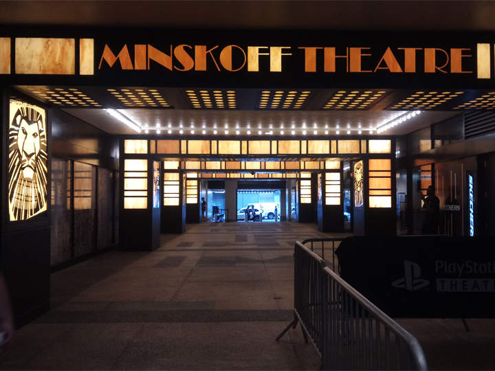 The Minskoff Theatre revamped for The Lion King in 2006
