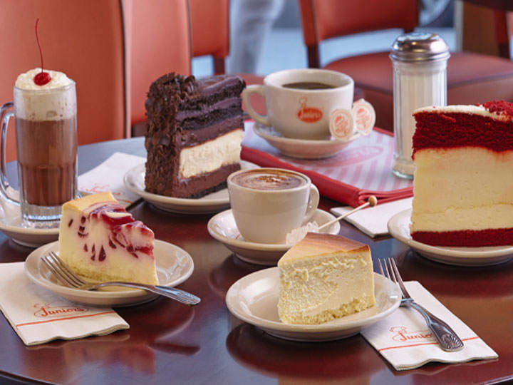 Junior’s Restaurant famous for New York cheesecake