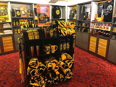 Mugs, tumblers ($20), blankets, scarves