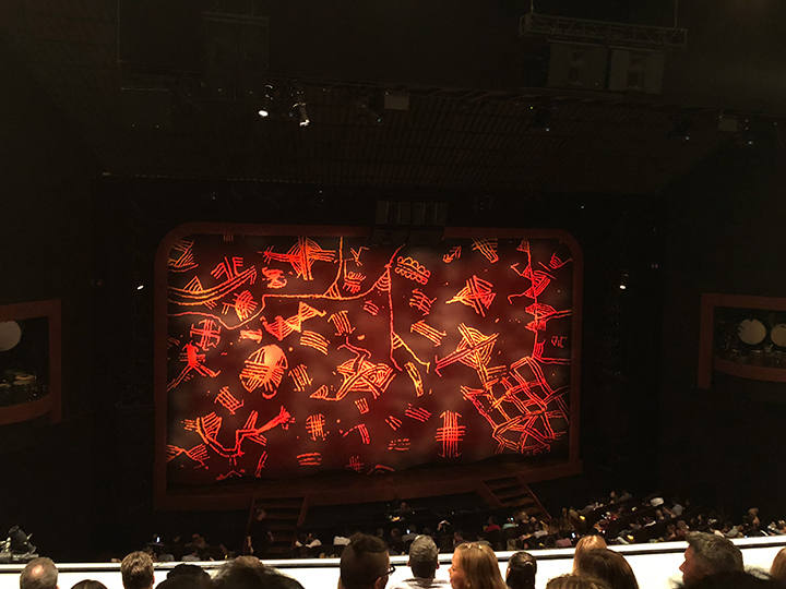 View from the fifth row of the front mezzanine