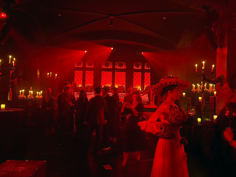 Masquerade bar area after the performance