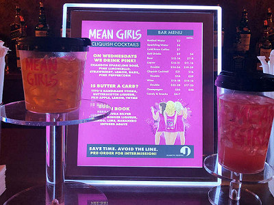 Drinks in shades of pink