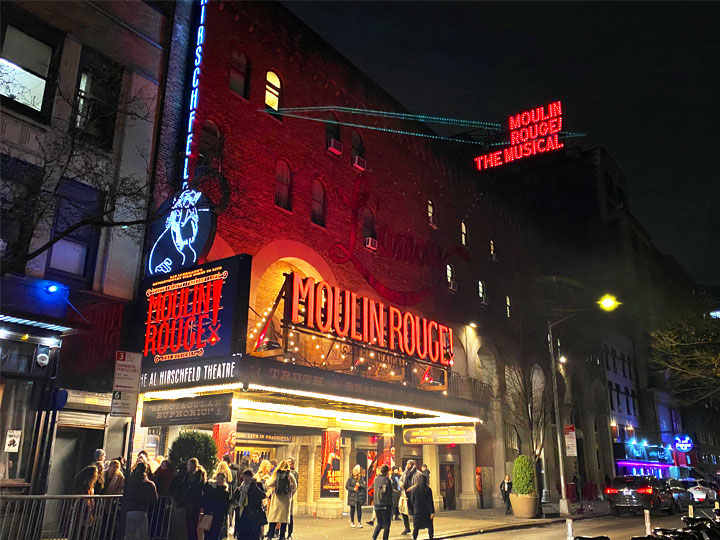 Venue for Moulin Rouge! The Musical: Al Hirschfeld Theatre