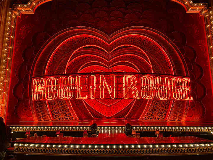 Broadway scale set built with a massive budget